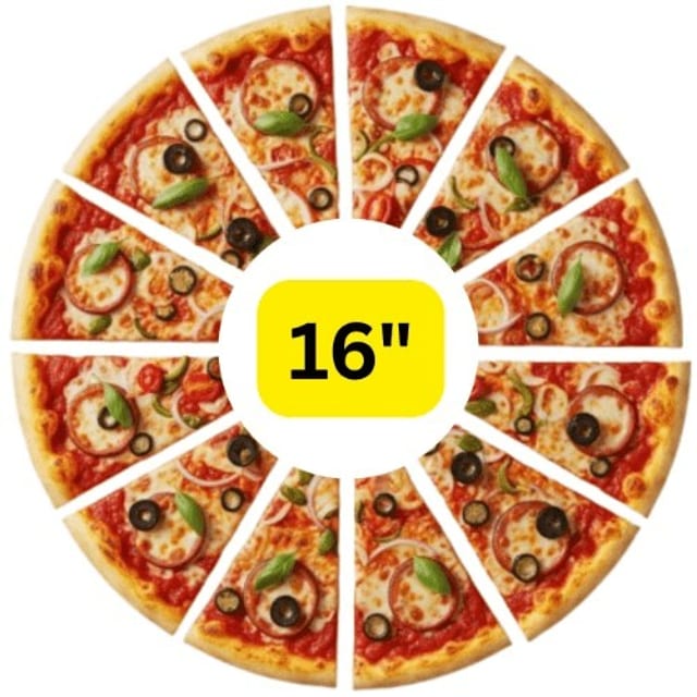 16" Large Half & Half Pizza.