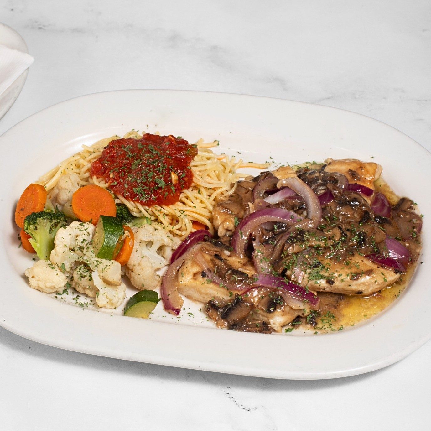 Chicken Marsala.