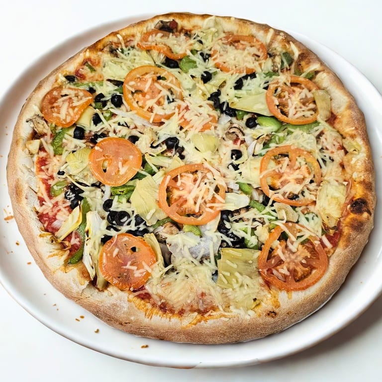 Savor our vegan pizza