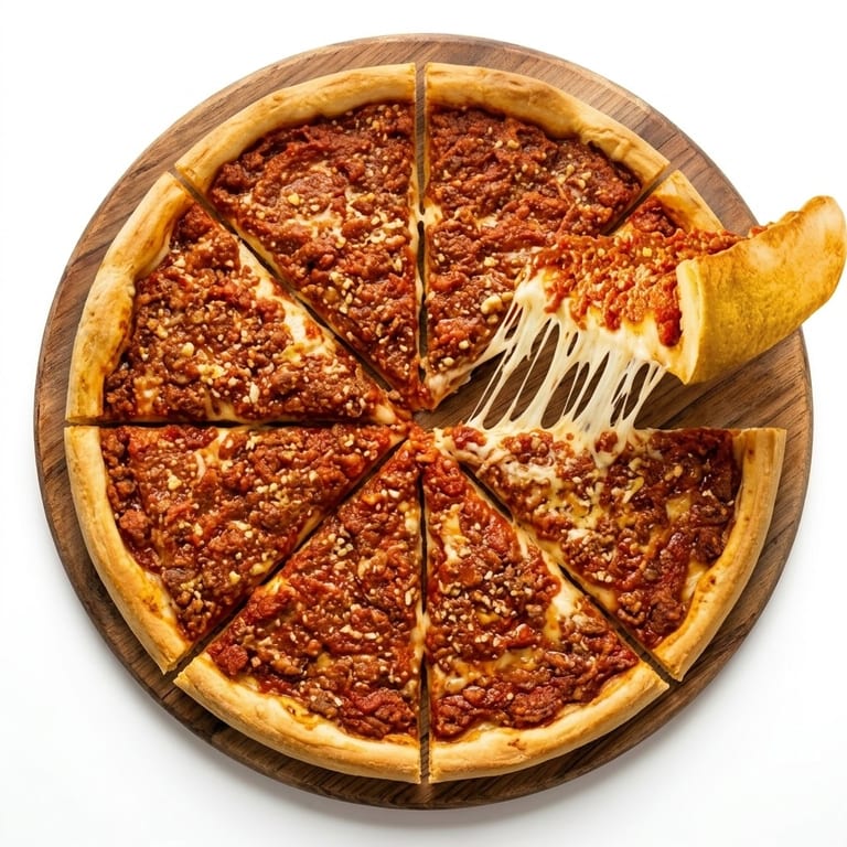 Indulge in Our Deep Dish Pizza