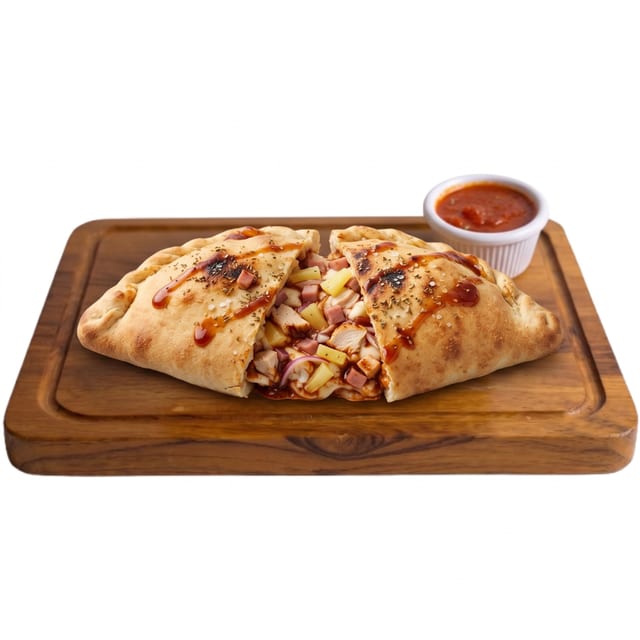 Hawaiian BBQ Chicken Calzone.