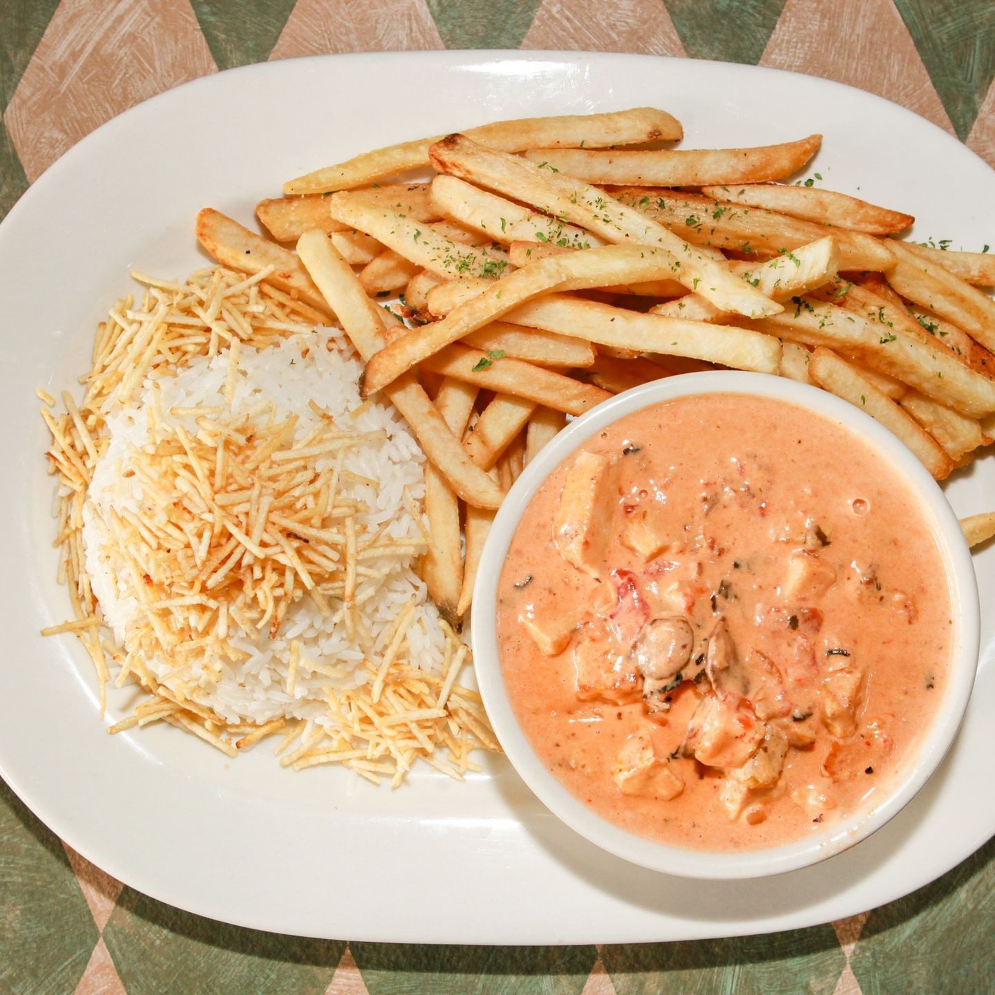 Brazilian Chicken Stroganoff.