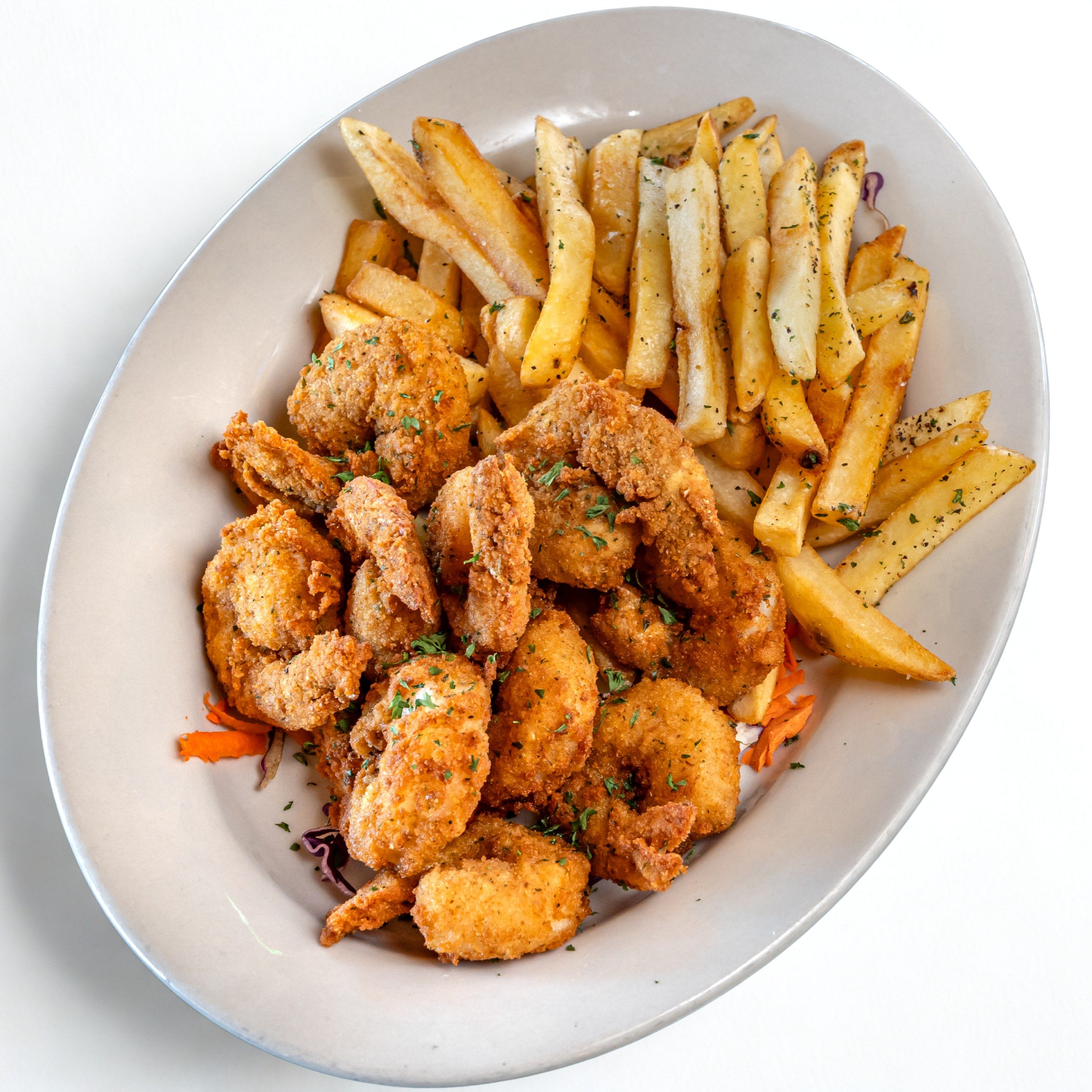 Prawns & Fries.