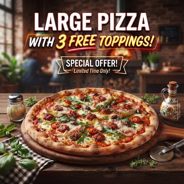 Large Pizza Special.
