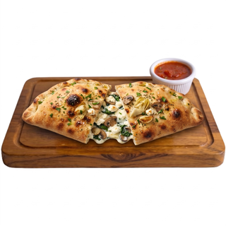Creamy Garlic Veggie Calzone